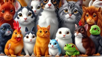 かわいい動物選手権:可愛い動物同士を掛け合わせると可愛さは倍増するのか?