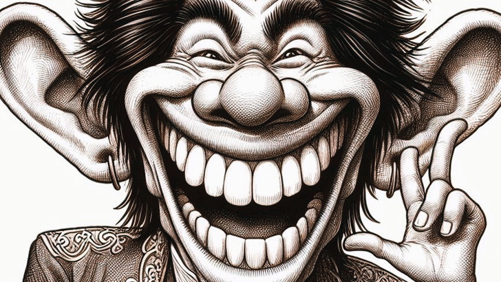 俳優の面白イラスト