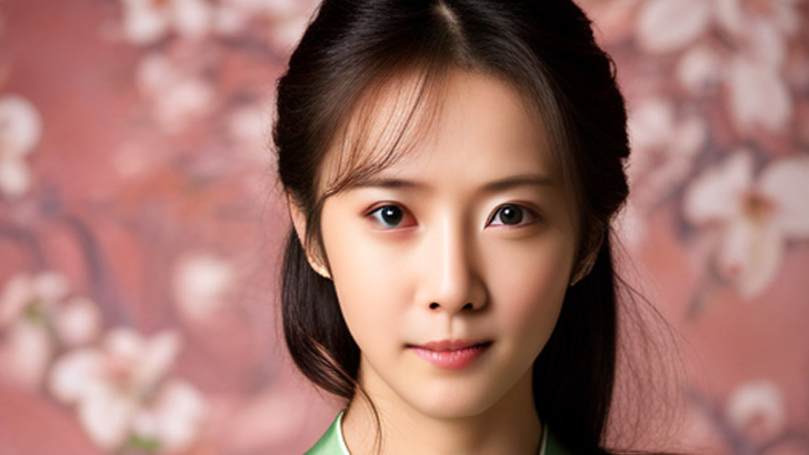 プロンプト：日本人 クール スレンダー美女