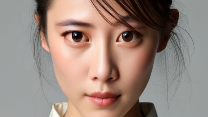 プロンプト：日本人 クール スレンダー美女