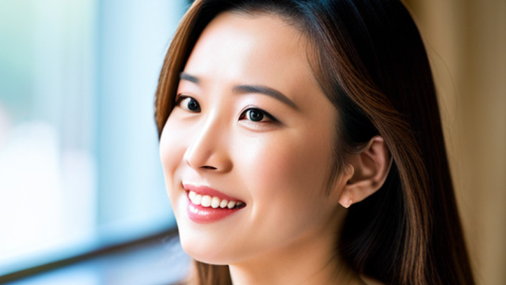 プロンプト：日本人 クール スレンダー美女